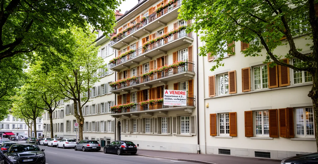 Façade immeuble résidentiel lausannois quartier Sous-Gare